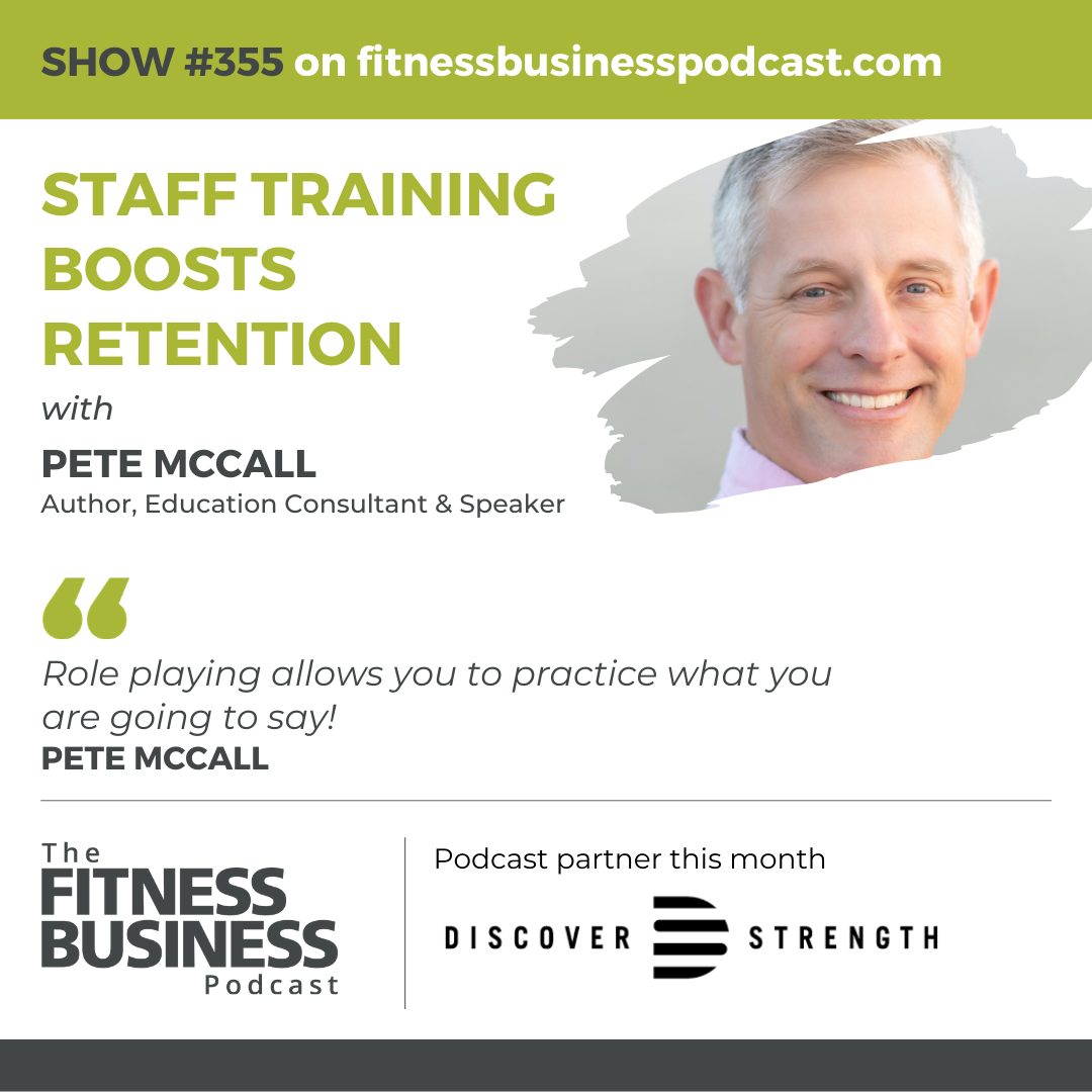 Learnings From Pete McCall on The Fitness Business Podcast