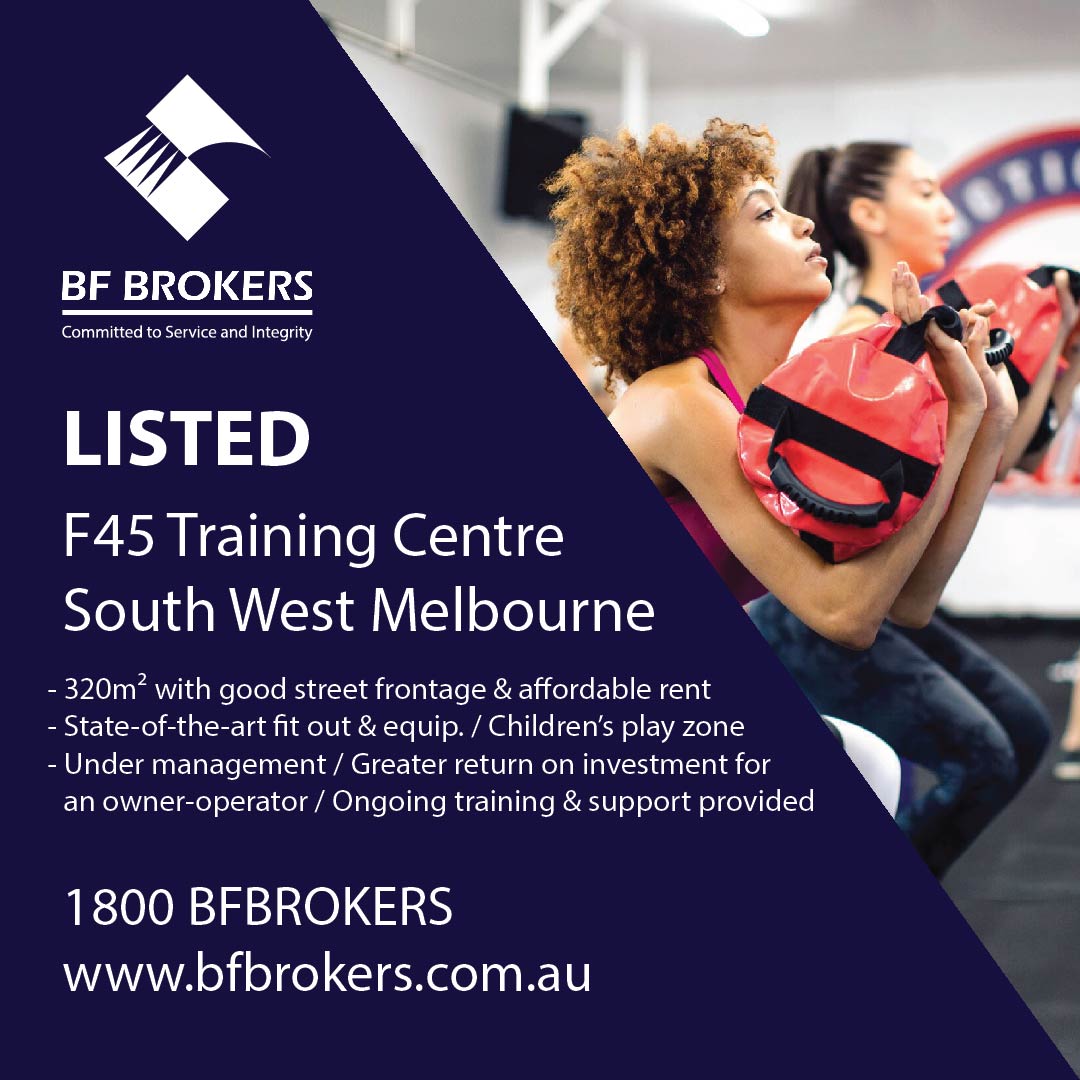 Business For Sale:  F45 Training Centre (South Western Melbourne)