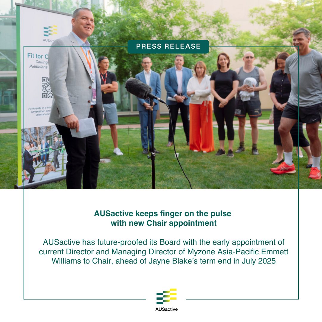 AUSactive Keeps Finger On The Pulse With New Chair Appointment